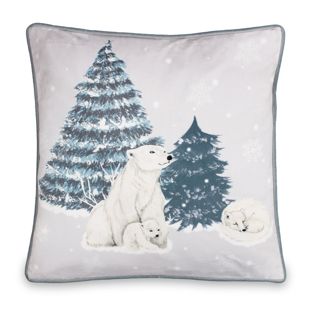 Arcticus Polar Bear 45x45 Cushion by Roseland Furniture