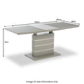 Archer Grey Contemporary Extending Dining Table