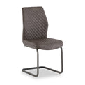 Kenny Taupe Faux Leather Dining Chair from Roseland Furniture