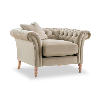 Balmoral Velvet Chesterfield Armchair