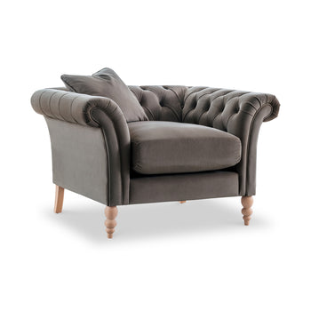 Balmoral Velvet Chesterfield Armchair