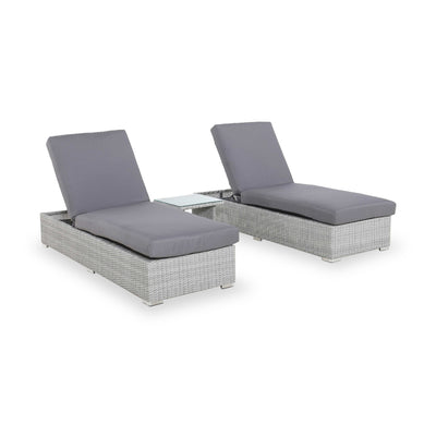 Maze Ascot Rattan Sunlounger Set