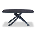 Harris Black Marble 180cm Rectangular Dining Table from Roseland