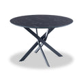 Harris Black Marble Round Dining Table from Roseland