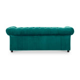 Kingswell-velvet-3-seater-sofa-teal from Roseland Furniture