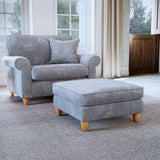 Ashbury Footstool Anthracite Life1 from Roseland Furniture