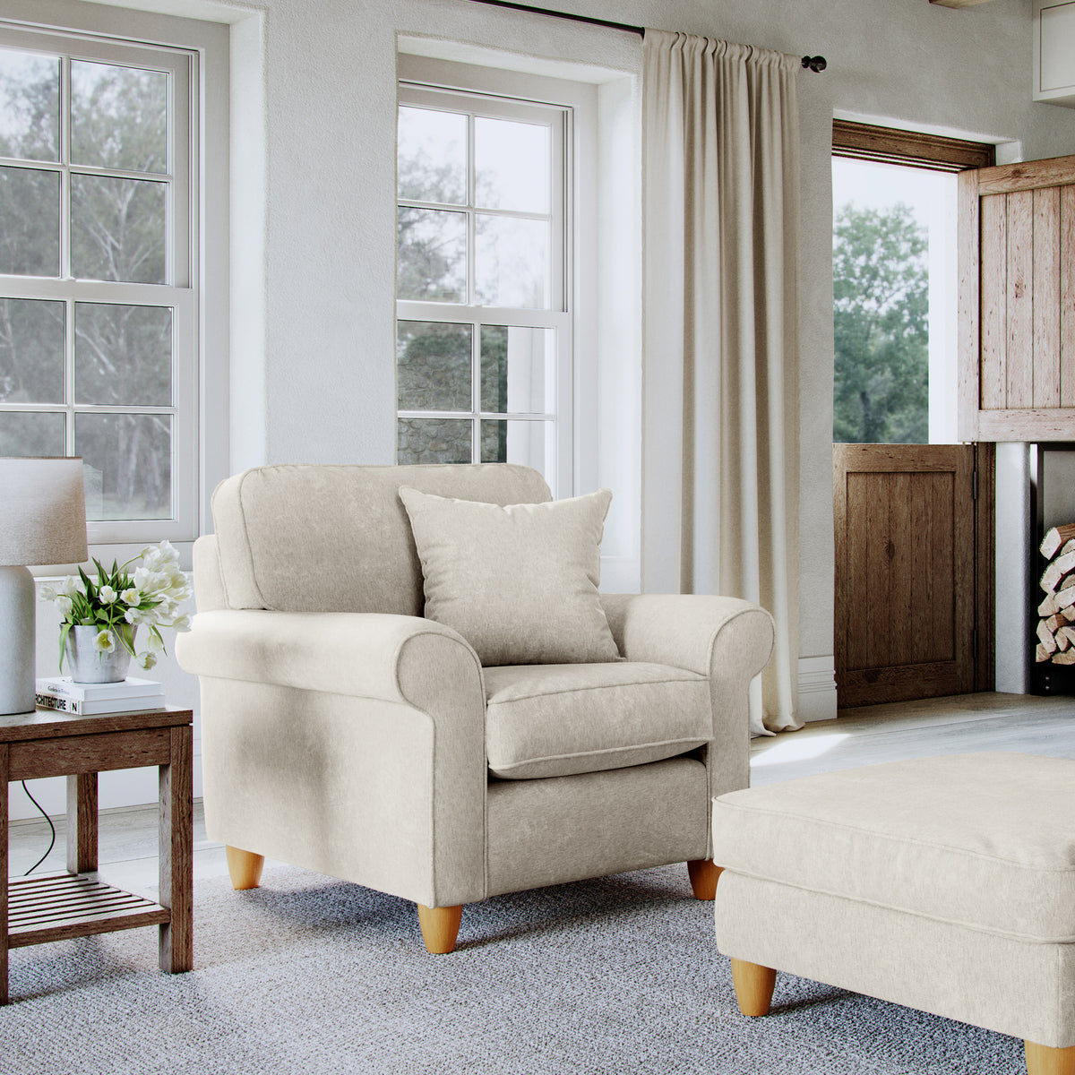 Ashbury Armchair Pearl from Roseland Furniture