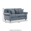 Ashbury 2 Seater Sofa Steel  from Roseland Furniture