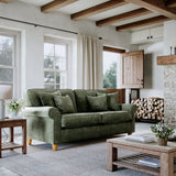 Ashbury 3 Seater Sofa Moss from Roseland Furniture