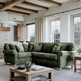 Ashbury Left Hand Corner Sofa Moss from Roseland Furniture