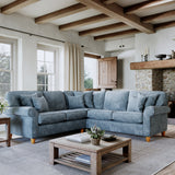 Ashbury Corner Sofa Steel Life1 from Roseland Furniture