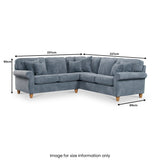 Ashbury Corner Sofa Steel  from Roseland Furniture