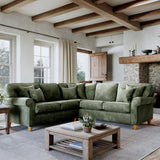 Ashbury Corner Sofa Moss from Roseland Furniture