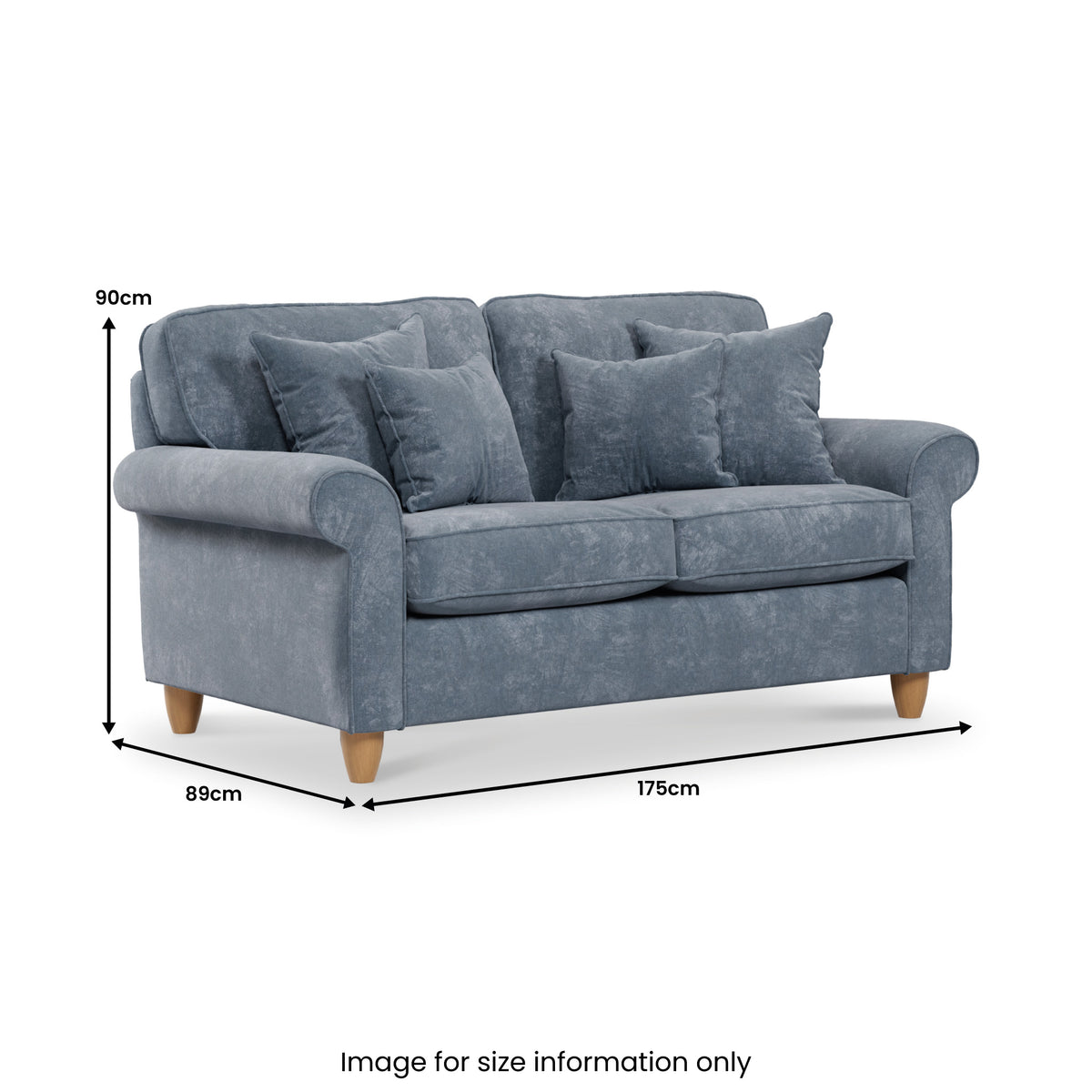 Ashbury 2 Seater Sofa Bed dimensions
