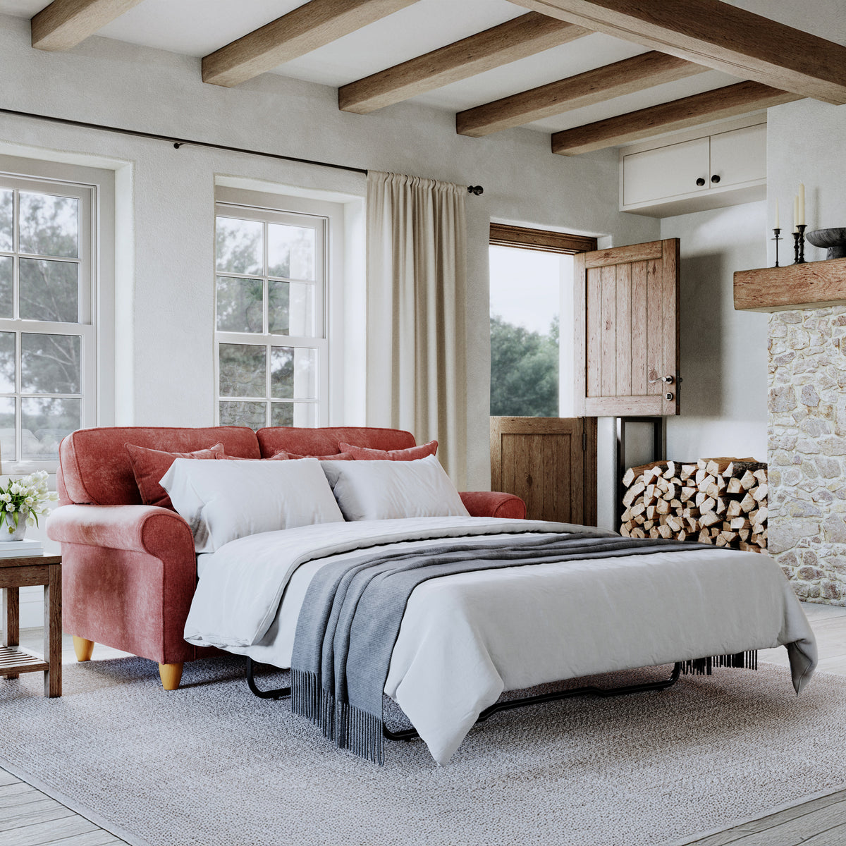 Ashbury 2 Seater Sofa Bed Terra Life1 from Roseland Furniture
