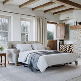 Ashbury 2 Seater Sofa Bed Beige Life1 from Roseland Furniture