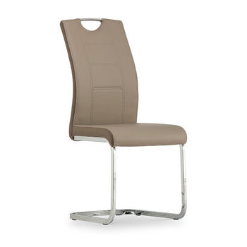 Worthing Latte Faux Leather Dining Chair
