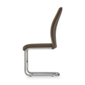 Capri Latte Faux Leather Dining Chair