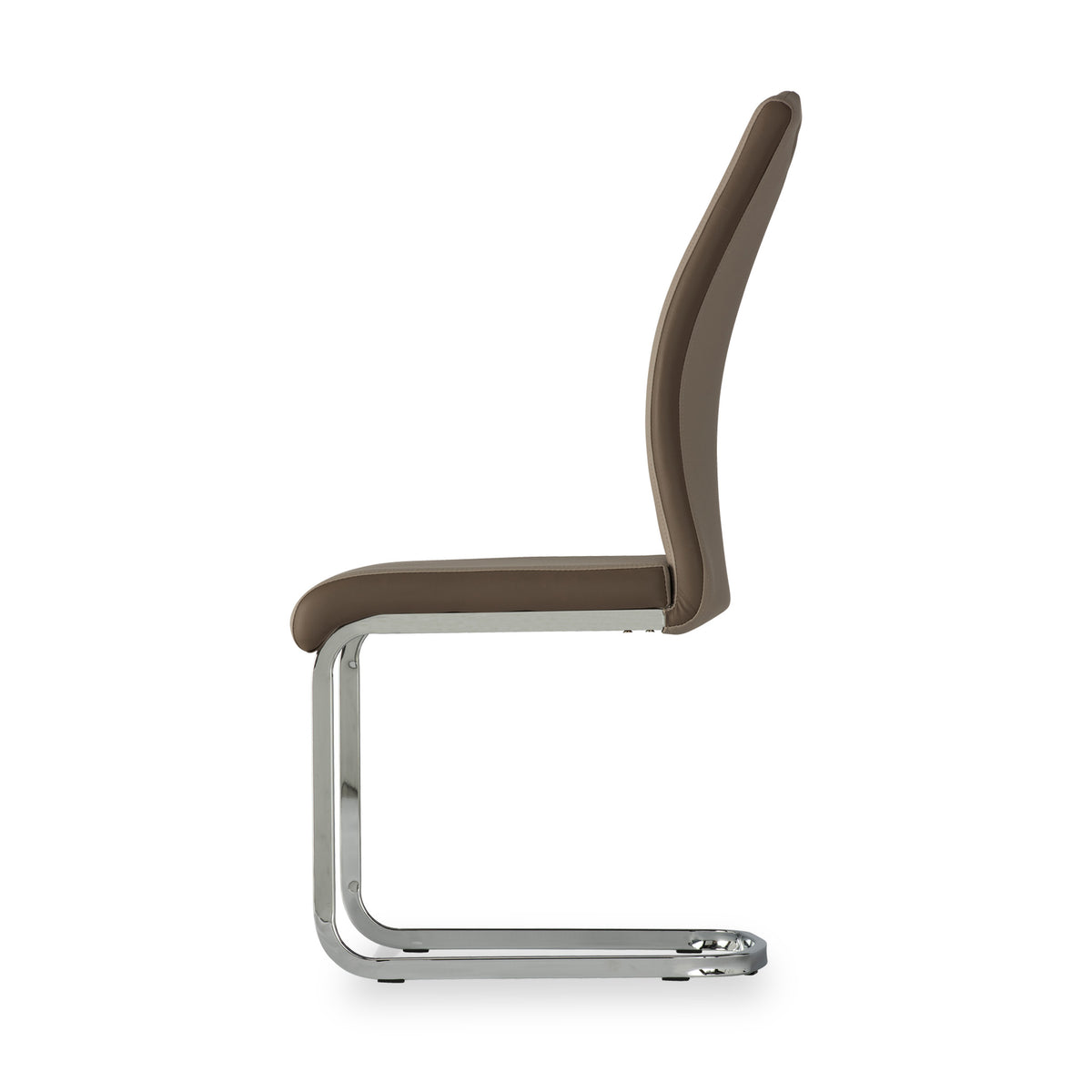 Capri Latte Faux Leather Dining Chair