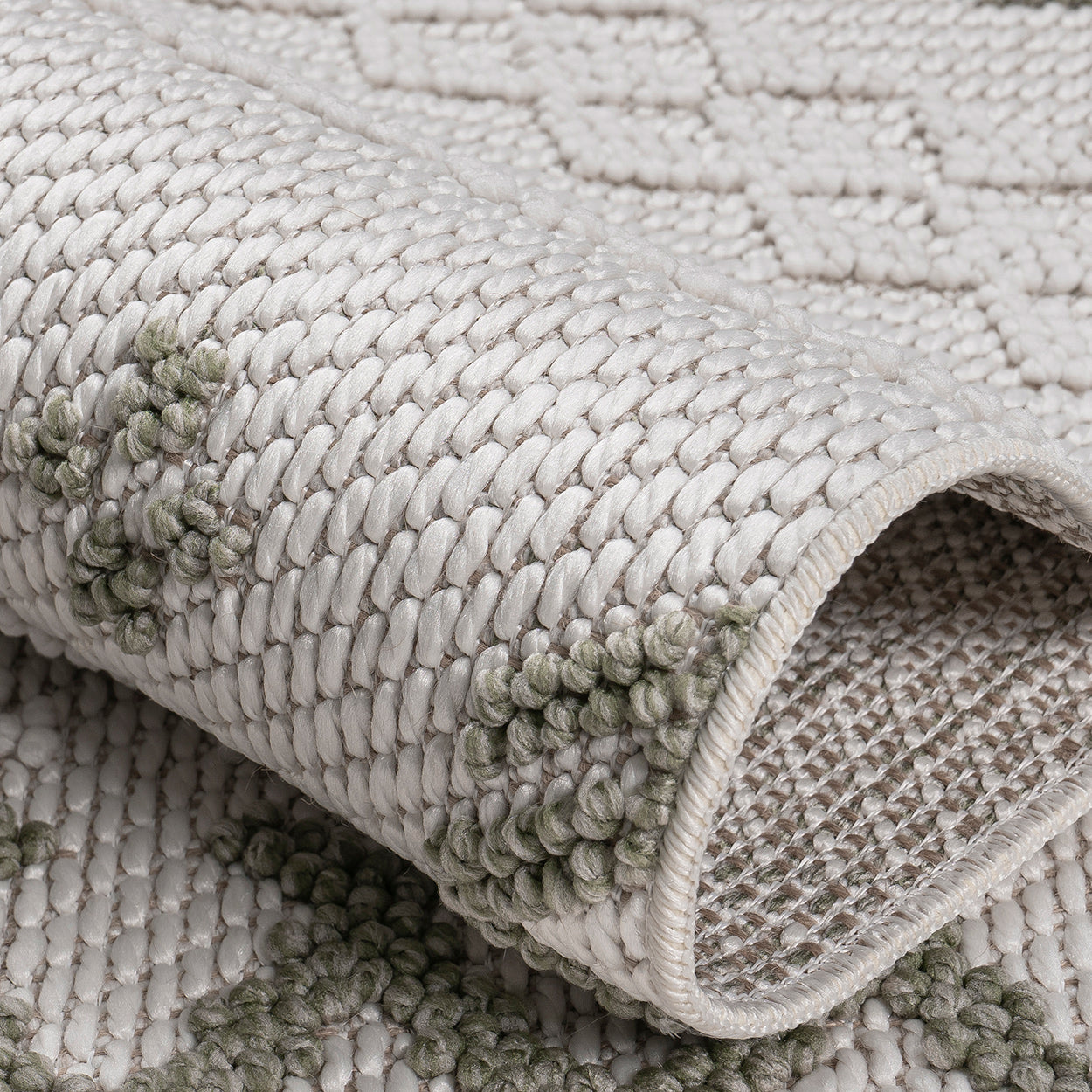 Norcross Flat and Loop Design Tassled Rug from Roseland Furniture