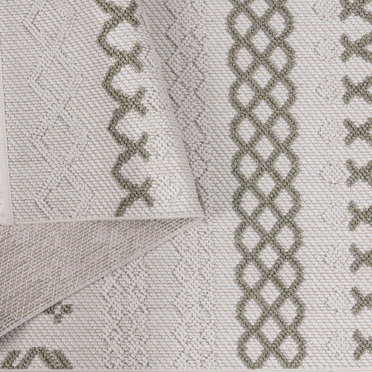Norcross Flat and Loop Design Tassled Rug from Roseland Furniture