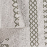 Norcross Flat and Loop Design Tassled Rug from Roseland Furniture
