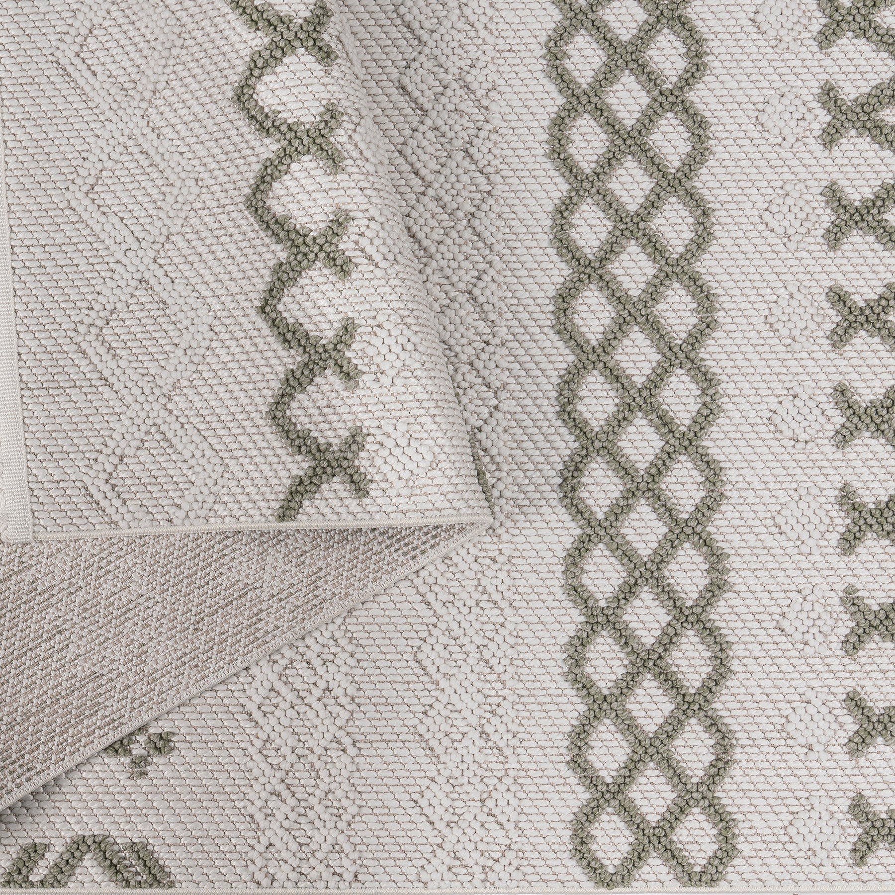 Norcross Flat and Loop Design Tassled Rug from Roseland Furniture