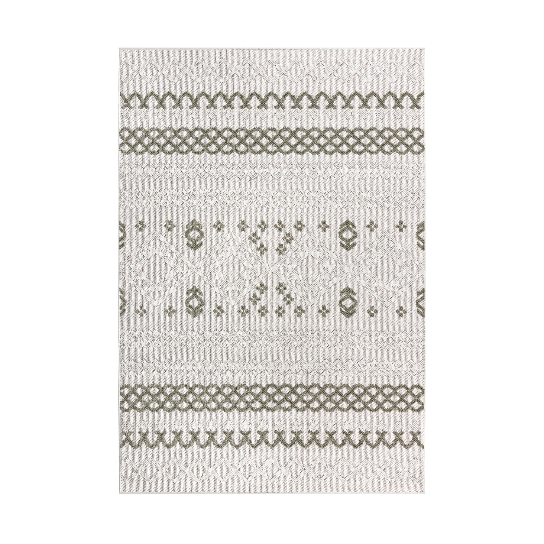 Norcross Flat and Loop Design Tassled Rug from Roseland Furniture