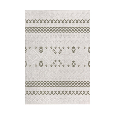 Norcross Flat and Loop Design Tassled Rug