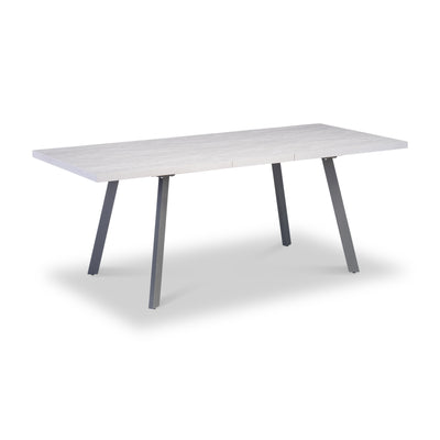 Sigvard 160cm Rhine Light Grey Extendable Dining Table