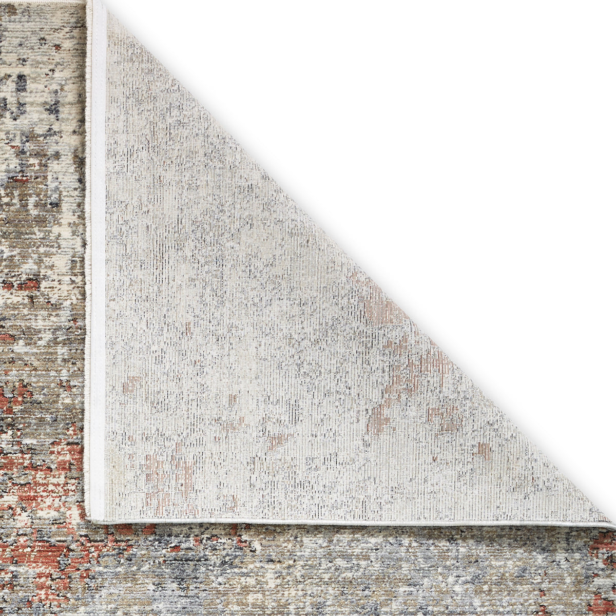 Thea Distressed Terracotta Antique Rectangular Rug for Living Room or ...