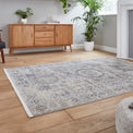 Thea Grey Moroccan Distressed Antique Rug for bedroom