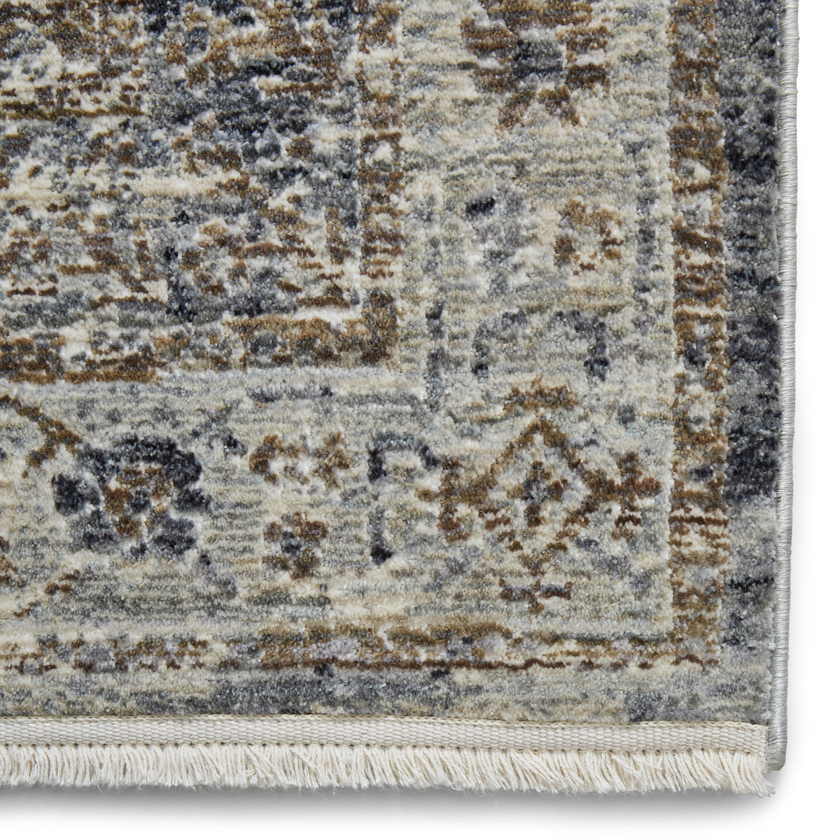 Thea Grey Distressed Vintage Rectangular Rug for Living Room or Bedroom ...