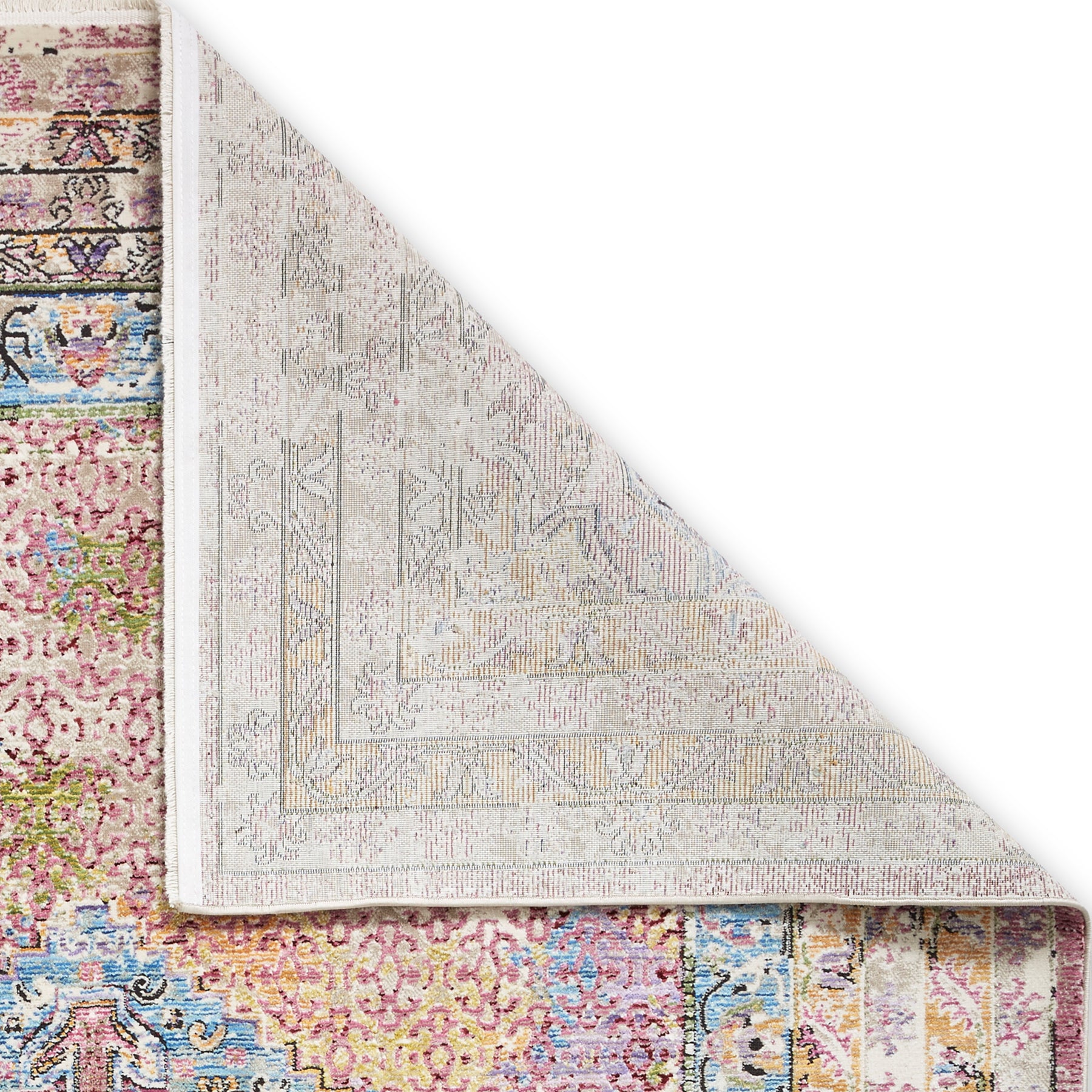Thea Moroccan Multicoloured Distressed Rectangular Rug for Living Room ...