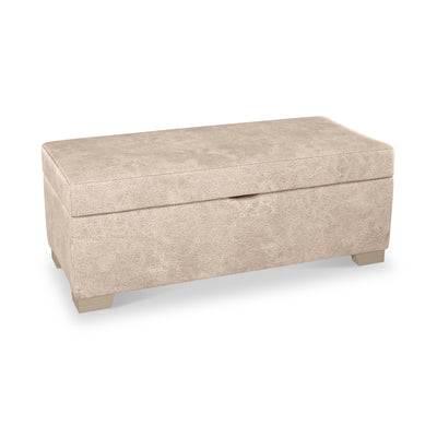 Oakley Faux Leather Storage Footstool