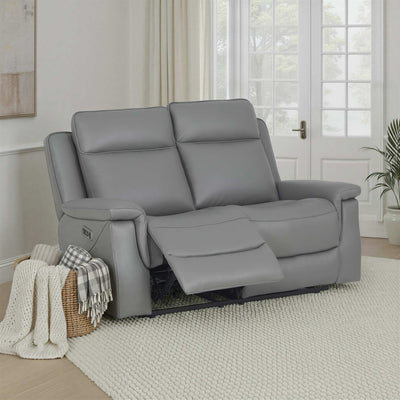 Denbor Power Leather Recliner 2 Seater Sofa