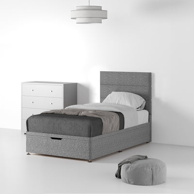 Farrow Bar Linen Divan Bed and Deluxe Headboard