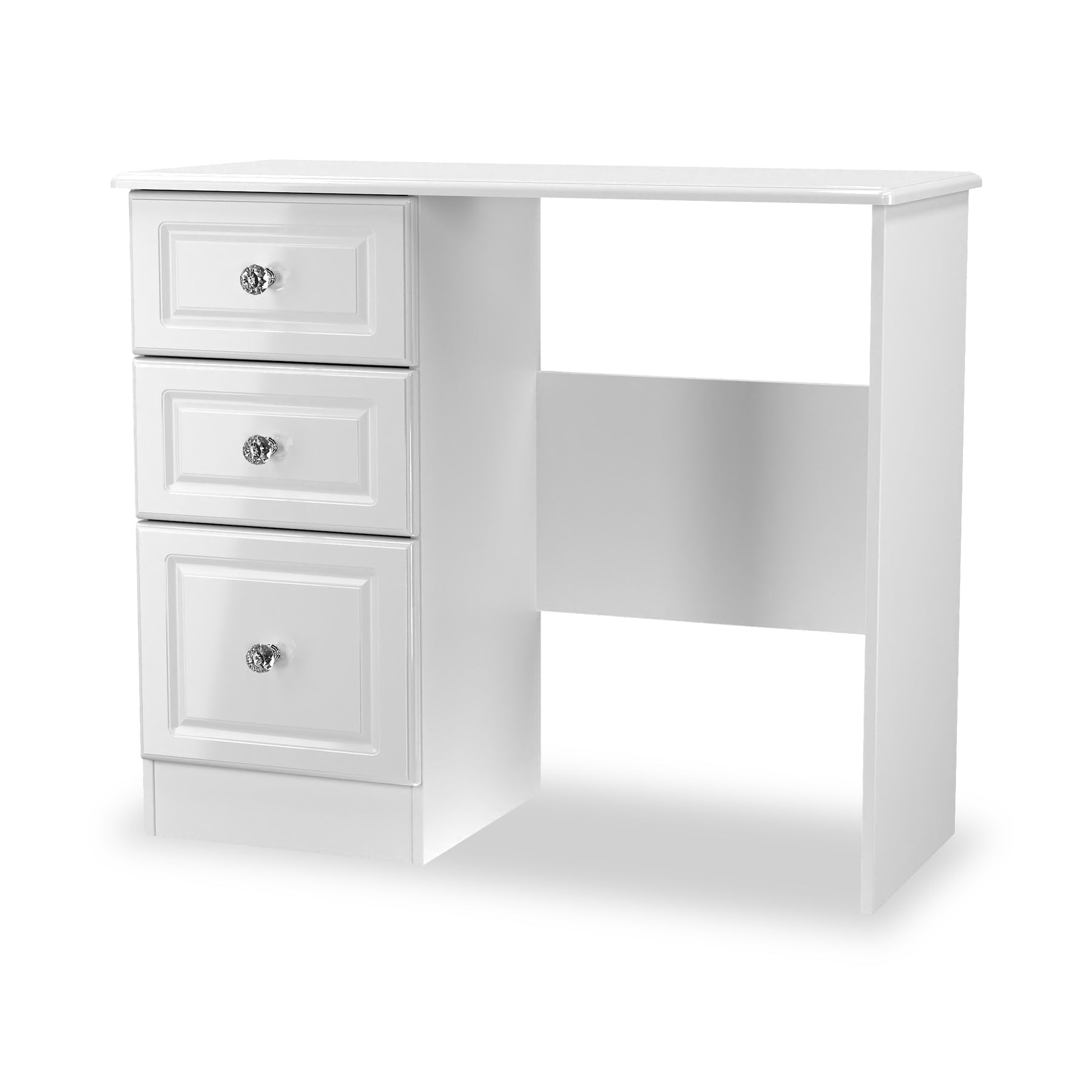 Kinsley White Gloss 3 Drawer Dressing Table