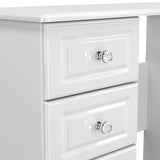 Kinsley White Gloss 3 Drawer Dressing Table from Roseland Furniture