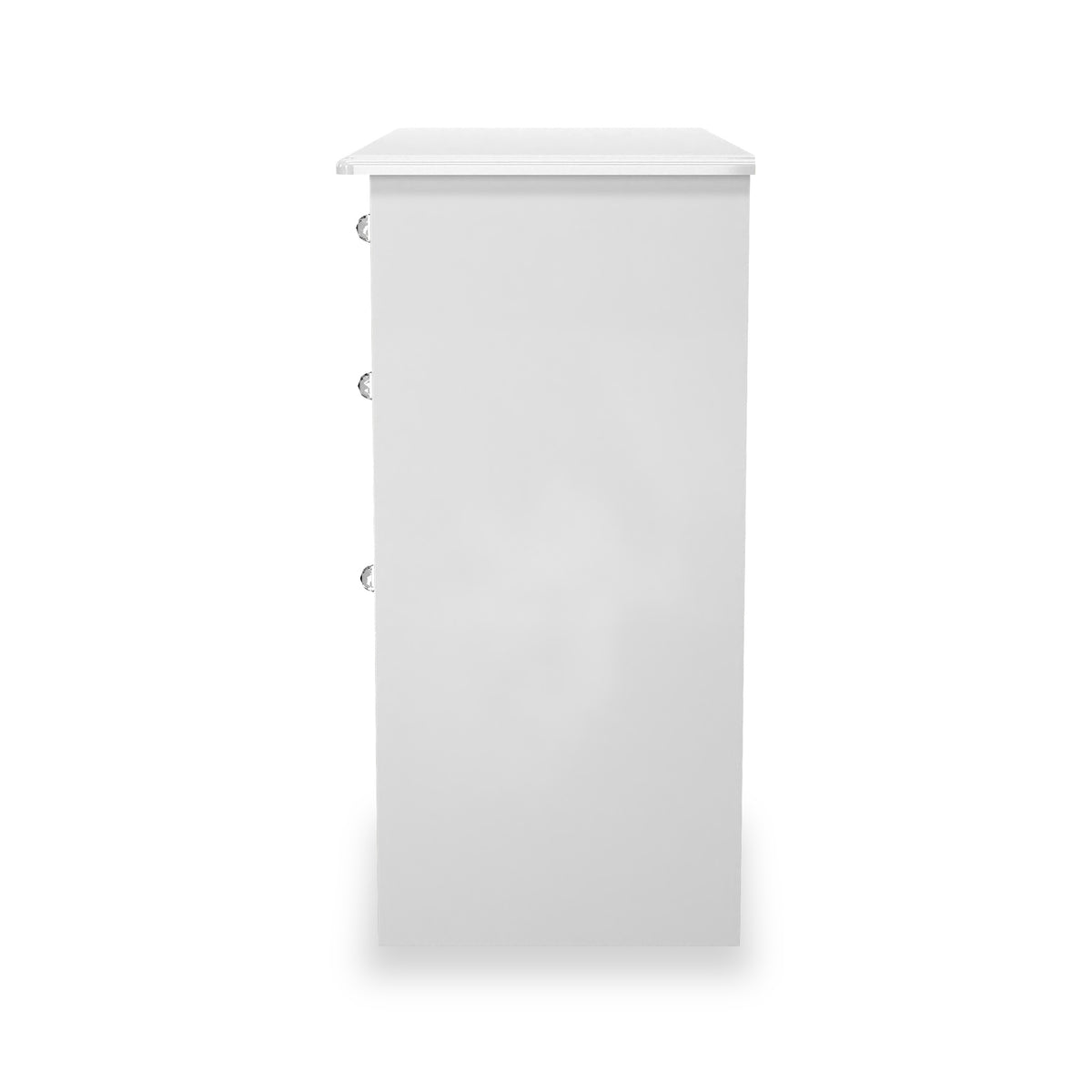 Kinsley White Gloss 3 Drawer Dressing Table from Roseland Furniture