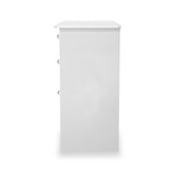 Kinsley White Gloss 3 Drawer Dressing Table from Roseland Furniture