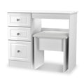 Kinsley White Gloss Dressing Table with Stool