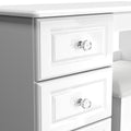 Kinsley White Gloss Dressing Table with Stool