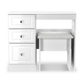 Kinsley White Gloss Dressing Table with Stool