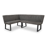 Camber Textured Fabric Corner Dining Bench from Roseland Furniture