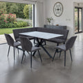 Camber Textured Fabric Corner Dining Bench from Roseland Furniture