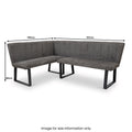 Camber Textured Fabric Corner Dining Bench from Roseland Furniture