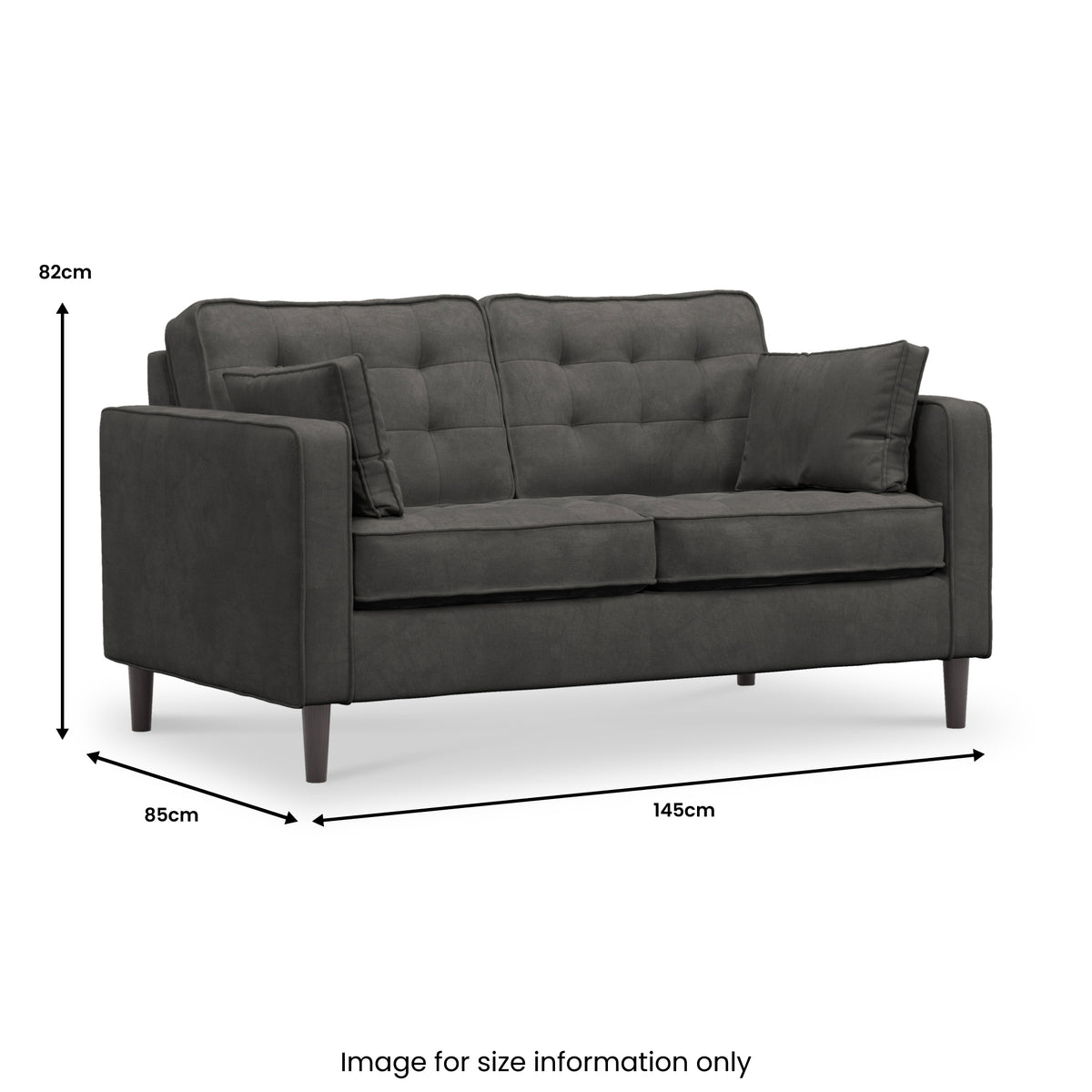 Barclay 2 Seater Sofa Graphite from Roseland Furniture