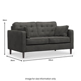 Barclay 2 Seater Sofa Graphite from Roseland Furniture