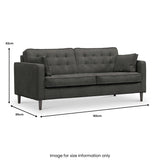Barclay 3 Seater Sofa Graphite Life1 from Roseland Furniture